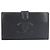 Cartera larga Chanel Coco Mark en piel de ternera granulada Negro