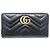Cartera larga de cuero negro Gucci Marmont - vista 2