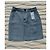 Falda Ekyog Jacquard de Pied de Poule talla 34 Azul - vista 3