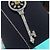 Tiffany & Co Pendentif clé kaléidoscope en platine, or jaune 18k, diamant 0,41 ct vvs2 Argenté - vue 4