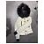 Abrigo Moncler Grenoble con Piel Negra Blanco - vista 2