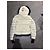 Abrigo Moncler Grenoble con Piel Negra Blanco - vista 3