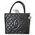 Borsa Chanel Medaillon Tote in pelle caviar nera Nero