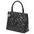 Borsa Chanel Medaillon Tote in pelle caviar nera Nero - vista 13
