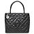Borsa Chanel Medaillon Tote in pelle caviar nera Nero - vista 14