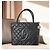 Borsa Chanel Medaillon Tote in pelle caviar nera Nero - vista 2