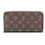 Louis Vuitton Monogram Zippy Wallet Brown Cloth  ref.2651277