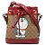 Borsa a secchiello in PVC Micro GG Supreme Doraemon di Gucci Marrone