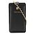Capa de telefone em couro Chanel Coco Crush com alça cruzada Preto