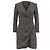 Abito Mini Wrap Saint Laurent in Viscosa Nera Blu Blu navy