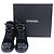 Timeless Botas de combate de terciopelo negro con logo CC entrelazado de Chanel - vista 8