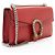 Borsa a Spalla Media Dionysus in Pelle e Cristalli Gucci Rosso - vista 2