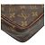 Borsa Clutch Monogram Louis Vuitton Metallico Bronzo - vista 7