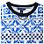 Twist Camiseta de cuello redondo en algodón azul con estampado Monogram Louis Vuitton - vista 5