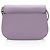 Borsa a tracolla piccola in pelle Britten Saddle di Tory Burch Porpora - vista 3