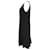 Max Mara Midi-Kleid aus schwarzem Polyester  - Ansicht 2