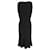 Max Mara Midi-Kleid aus schwarzem Polyester  - Ansicht 3