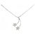 Autre Marque Collana in oro bianco Au750 con diamante rosa Argento