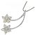 Autre Marque Collana in oro bianco Au750 con diamante rosa Argento - vista 3