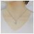Autre Marque Collana in oro bianco Au750 con diamante rosa Argento - vista 6