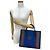 Borsa a mano in tela e pelle Gucci Nero Rosso Blu Verde Blu navy - vista 3