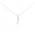 Autre Marque Collana in diamante in oro bianco Au750 Argento