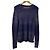 LAVARES DIZIER Leinenstrickpullover von Theory Blau Marineblau