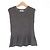 Autre Marque MACPHEE Peplum Seidenstrickpullover Braun