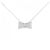 Autre Marque Collar de diamante en oro blanco Au750 en forma de cinta Plata