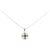 Autre Marque Collana in perle Akoya con zaffiro e diamante Au750 Argento