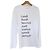 Autre Marque Les Petits Basics Camiseta de Manga Larga con Estampado Blanco