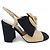 Lammleder-Pumps Chanel G45306B14599 Schwarz Beige