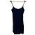 Autre Marque Leinen-Spitzenkleid VIVIENNE TAM Weiß Blau Marineblau - vista 7