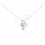 Autre Marque Collana in oro bianco Au750, zaffiro e diamante Argento
