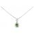 Autre Marque Collana in diamante con granato demantoide Pt900 Pt850 Argento