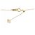 Autre Marque Collana con diamante a forma di cuore in oro bianco Au750 e oro giallo Au750 D'oro - vista 5