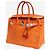 Hermès Borsa Birkin 30 arancione in pelle di struzzo - vista 5