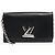 Louis Vuitton Portafoglio a catena nera Twist Nero