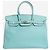 Hermès Birkin 35 in epson blu atol