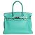 Hermès Borsa Birkin 30 turchese 2008 in pelle Swift Blu