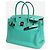 Hermès Borsa Birkin 30 turchese 2008 in pelle Swift Blu - vista 3