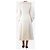 Gabriela Hearst Creme Carlotta Cape Kleid - Größe - Ansicht 2