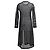 Comme Des Garcons Comme Des Garçons Mesh Langarm-Midi-Kleid aus schwarzem Polyester - Ansicht 3