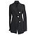Blazer con botones decorativos Proenza Schouler en viscosa negra Negro