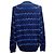 Missoni Intarsia Strickjacke aus blauer Baumwolle mit Knöpfen - Ansicht 3