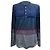 Top a maniche lunghe in cotone multicolore con mezza abbottonatura di Missoni