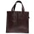 Tod's Slim Script Tote aus braunem Leder Rot