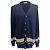 Strickjacke aus navyblauer Baumwolle mit Knöpfen von Brunello Cucinelli Marineblau