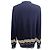 Strickjacke aus navyblauer Baumwolle mit Knöpfen von Brunello Cucinelli Marineblau - Ansicht 2