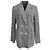 Blazer cruzado de seda gris Isabel Marant Kelis